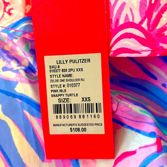 Lilly Pulitzer One Shoulder Top - Picture 7 of 7